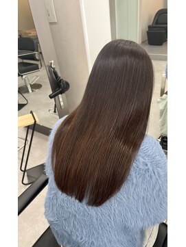 クム 横浜(qumu) ダブルカラー×ストレートロング　qumu横浜