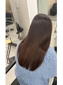 ダブルカラー×ストレートロング qumu横浜