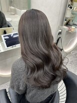 ロール 博多(Role)&nbsp;くすみカラー/ベージュ/ブリーチなし/くびれ巻き/レイヤー