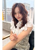 ハニーブラウン×ふんわりレイヤーカット