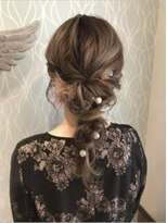 ショコラ ナンバ(Chocolat NAMBA)&nbsp;#ハイライト　#パーティヘアアレンジ　#編みおろし