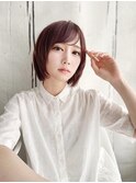 カジュアルレイヤーボブスタイル