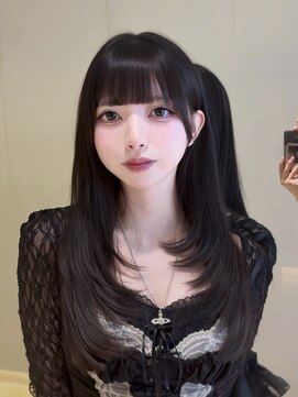 ロンドウル 熊本(Lond ulu) ミディアムヘア/暗めカラー/デザインカラー/韓国ヘア/髪質改善