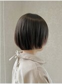 前上がりショートボブ