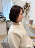 大人の顎下ボブスタイル　　#放出#高井田#徳庵#新深江