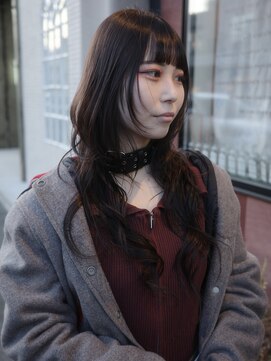 チャプター 問屋町(chapter) ケアカラーチョコレートブラウンハッシュカットレイヤースタイル