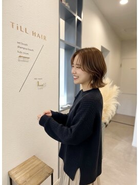 ティルヘアー(TiLL HAIR) ボブ　抜け感　外はね