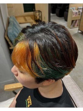 ラピスタ 池袋(Lapista) 韓国ヘアレイヤーカットダブルハイライトカラー【Lapista池袋】