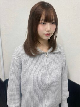 ラグナ(LAGUNA) 【ミディアムレイヤー/ブラウンベージュ/20代】