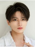 ニュアンスパーマフェザーショートコンマバング 