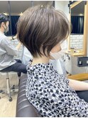40代50代60代 ショート白髪ぼかし絶壁解消似合わせs