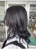 インナーカラー ブルーカラー