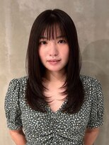 キリ 逗子(kiri)&nbsp;逗子葉山レイヤーカットハッシュカットシースルーバング前髪m144