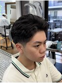 MEN’S/サーフカール/刈り上げセンターパート/表参道駅/青山 