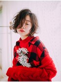 セクシーニュアンスウェーブボブ