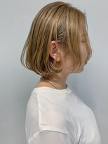 テトヘアー(teto hair)&nbsp;bob (ミルクティブロンド、ベージュ、ボブ)