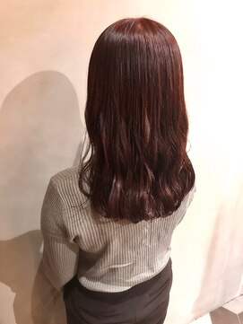 シェノン 西梅田(CHAINON) ロングレイヤー/アースカラー/デザインカラー/ラベンダーピンク