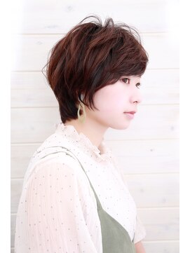 オーシャン(Ocean) [OCEAN Hair&Life藤原純] ウルフショートココアブラウン☆