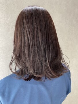 ジーナ セントラル銀座(Zina) 小顔セミウェットウェーブピンクベージュハイライトカラー