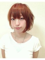 ヘアー キュート(hair CUtE)&nbsp;イレギュラーな毛先の動きを目が追うレイヤーボブ！