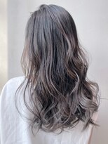 ロンググレージュ_くびれヘアビタミンカラー_ba340771