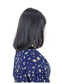 デジタルパーマ/ワンカール/黒髪/ワンレンボブ/30代40代50代