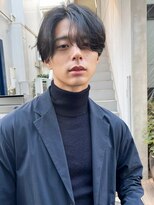 ミンクス 青山店(MINX) MINX青山店川渕 メンズヘア センターパート×ニュアンスパーマ