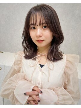 エジョン 幡ヶ谷店(Aejon) シルキーベージュプリカールチョコレートミディアムヘア