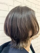 アメイジングヘアー 中沢店(AMAZING HAIR)&nbsp;ウルフレイヤー/ひし形ボブ/くびれヘア/前髪なし/インナーカラー