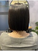 切りっぱなしボブ