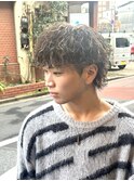 【曽我尾真生】波巻きパーマ/メンズパーマ/ハイライトカラー