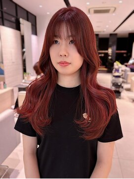 ステア ケース(stair case) 韓国巻きレイヤーカット顔まわり前髪カット