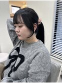 流れるお顔まわり♪