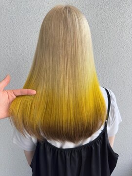 エレン バイ アルティナ(Ellen by artina) エンドカラー_エンドカラーイエロー_毛先カラー