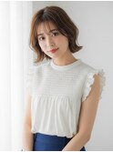 ふんわり軽やかシフォンボブ