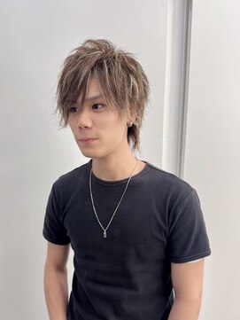 メンズサロン キング 心斎橋店(Men’s salon K!ng) ホワイトメッシュ/ツイスト/ツイスパ/パーマ/メンズ/眉毛/心斎橋