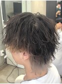 熊本メンズカット MEN'S HAIR マッシュウルフ インナーカラー