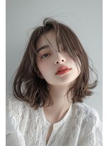 ルル(Lulu)&nbsp;ミルクティーブラウンボブスタイル