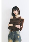 韓国風ぷつっとタッセルボブ