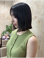 ドクターズサロン レラパール&nbsp;切りっぱなしボブ/タッセルボブ/黒髪/シースルーバング/小顔
