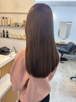 クララジャパン ナベシマ(CLALA JAPAN Nabeshima)&nbsp;縮毛矯正　質感ストレート　髪質改善カラー　顔まわり　ブリーチ