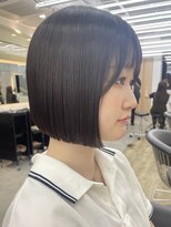 ロンドアジュール 横浜(Lond azur) @ハッシュカット/ミルクティーベージュ/ブリーチなし/顔周り/