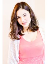 スノッブリコ(snob rico)&nbsp;【snob rico】大人ミディアムカールx落ち着きミントブラウン