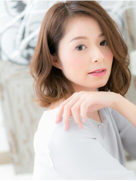 モッズヘア 越谷(mod's hair) *mod's越谷*美人顔作る！アシンメトリーくせ毛風セミディa!