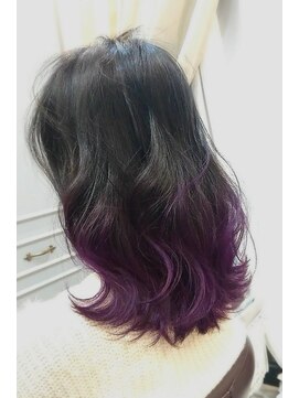 ヘアー デザイン レガリタ(Hair Design LEGALITA) パープルグラデーションカラー