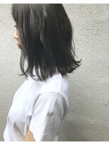 シェノン 西梅田(CHAINON)&nbsp;前髪/グレーベージュ/レイヤーロング/黒髪/レイヤースタイル