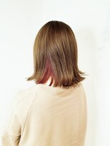 ローグ ヘアー 金町店(Rogue HAIR) ローグ金町美容室(TAKA)ピンクインナーカラーくびれAラインボブ