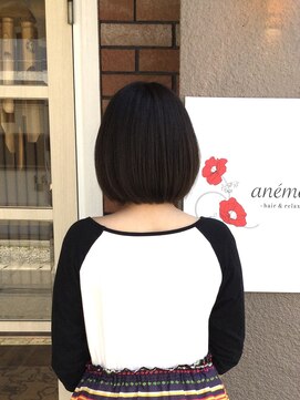 アネモナ(anemona) 可愛いラインボブ