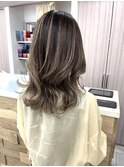 (稲毛)バレイヤージュ履歴にオンカラー