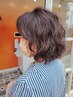 【髪質改善】小顔カット+パーマ+オイルケア+スパ10分　¥18500→¥18000